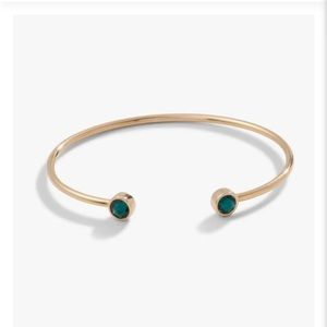 NWT Alex + Ani Emerald Flex Cuff bracelet